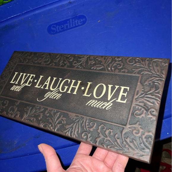 Last Call! 3/$10 Live Laugh Love Tin Hanging Wall Decor Floral Frame Design - Picture 9 of 9